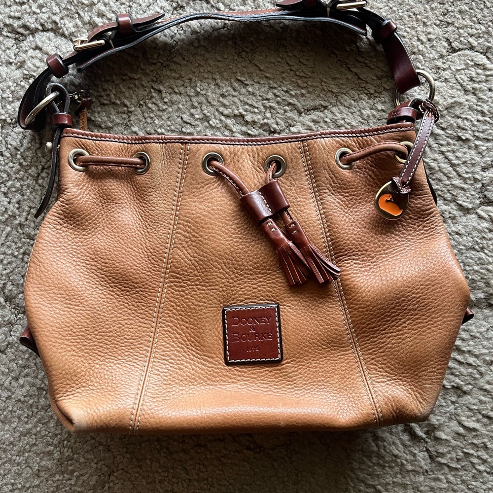 Dooney & Bourke Brown Leather Shoulder Bag
